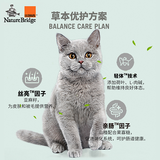 比瑞吉無谷草本全價成年期貓糧（體重管理）