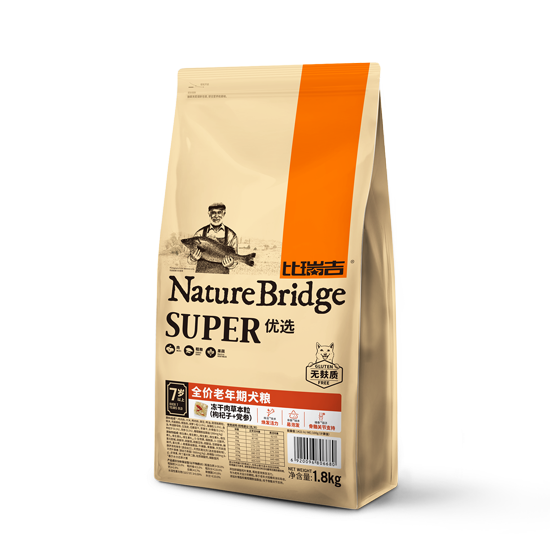 比瑞吉優選全價老年期犬糧