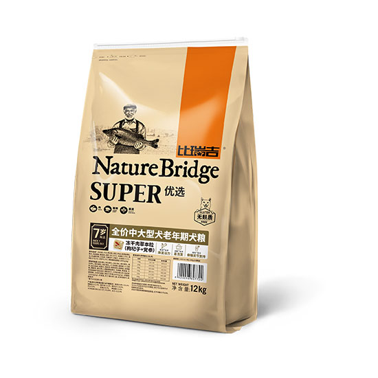比瑞吉優選全價中大型犬老年期犬糧